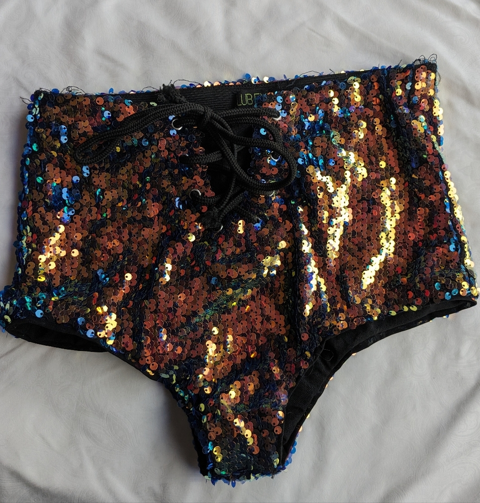 Club Exx Reversible Sequin Rave Bottoms